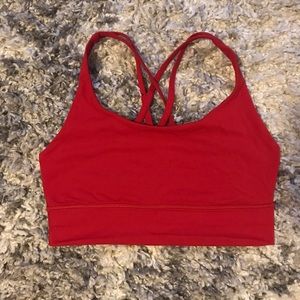 Red Longline Energy Bra Size 8
